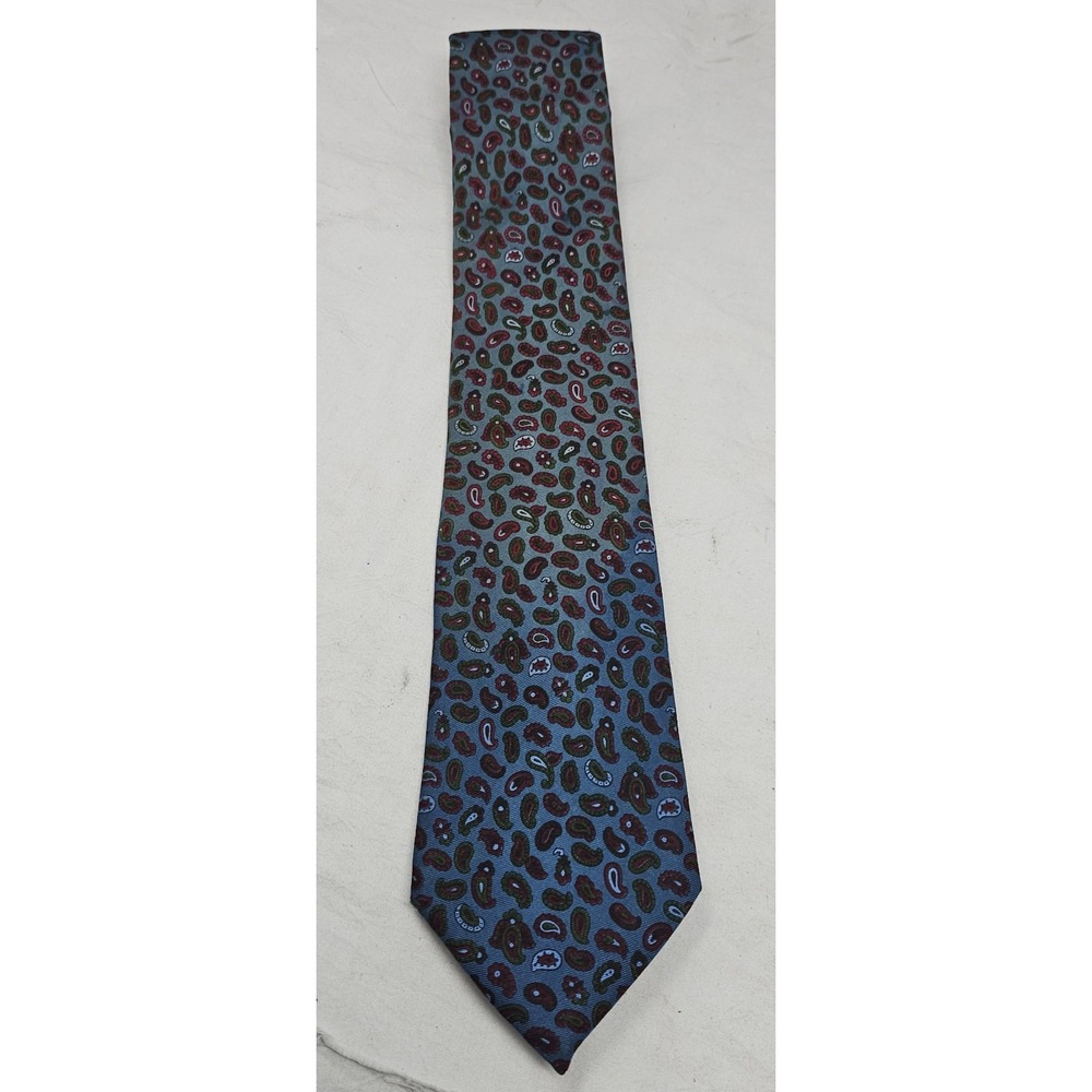 Burberry London Necktie 100% Silk Paisley Classic‎ Luxury Business Casual Men